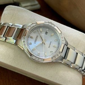 Citizen Diamond 30mm Eco Drive Watch! New!